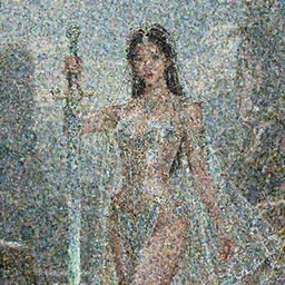 beautiful digital art of asian girl priestess carrying glass sabre, corset, bikini, glass Cape, intricate details, fantasy landscape background, detailed face, detailed body, by Jason Chan