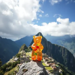 gummy bear machu picchu