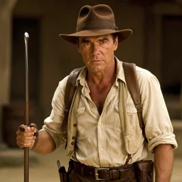 still from the Indiana Jones movie with Tom Selleck, award-winning cinematography, 4k