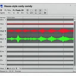 spectrograph image of a House-style vocal track, harmor, wave candy, FL Studio 20