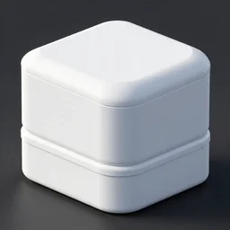 stacked box - shaped objects, white, trending on behance, keyshot 1 1