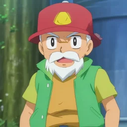 ash ketchum as an elderly man