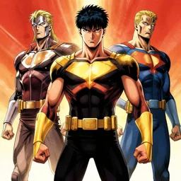 justice league in anime style by akira toriyama