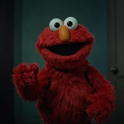 elmo in horror film, found footage, night camera
