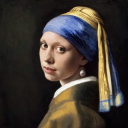 portrait of Jennifer Lawrence in the style of Girl with a Pearl Earring by Johannes Vemeer, oil painting, masterpiece, old master, grand master, symmetrical facial features, intricate, elegant, digital painting, concept art, smooth, sharp focus, illustration, from StarCraft by Ruan Jia and Mandy Jurgens and Artgerm and William-Adolphe Bouguerea