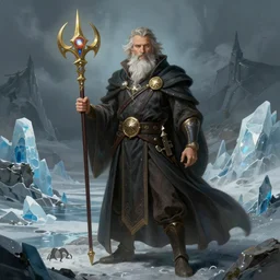 robin williams as a sorcerer, in the style of magic the gathering, glacier landscape, d & d, fantasy, intricate, elegant, highly detailed, digital painting, artstation, concept art, matte, sharp focus, illustration, art by hayao miyazaki