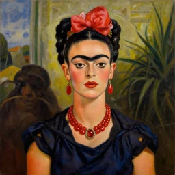 Feminism in the 24th century, by Frida Kahlo, oil on canvas, trending on ArtStation, detailed, 8K, HDR, HD, super-resolution,