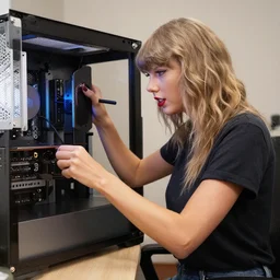 Taylor Swift building a PC
