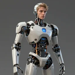 alexander blok became a robot, trending on artstation, unreal engine, fantasy art