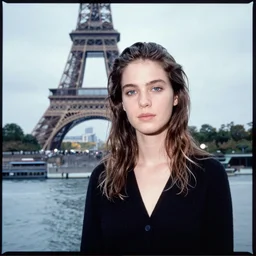 photo of suzanne spaak in paris, kodachrome 6 4