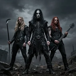 the vegetable black metal band, hdr photo