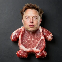 meat shaped like elon musk