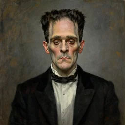 Candid portrait of Frankenstein by Andrew Wyeth