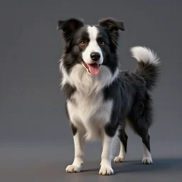 highly detailed, anthropomorphic border collie, by greg rutkowski, trending on artstation