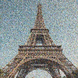 the eiffel tower in the style of antoni gaudi