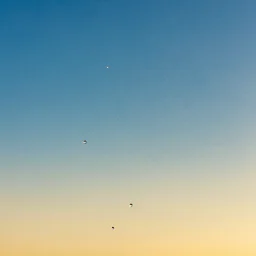 Massive drops of water in a cloudless sky, sunny weather, golden hour, saturated colors, hyper detailed photorealistic