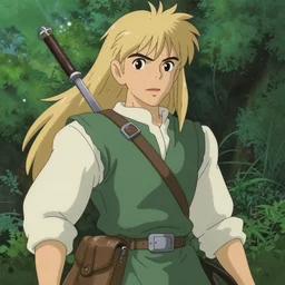 legolas from the anime lord of the rings (1986), studio ghibli, very detailed, realistic, hayao miyazaki, kentaro miura, satoshi kon