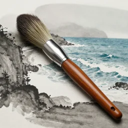 oregon coast chinese ink brush