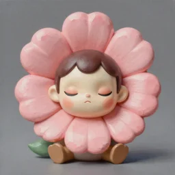 a painting by james jean of a cute designer toy flower god by james jean, concept art, character only, detailed art, figurine!!!, studio lighting, grey background, no shadow, trending on artstation, 4 k, sharp, highly - detailed, focus on face!!!