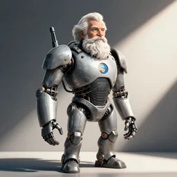 comic of an elderly super cyborg by Jason Fabok