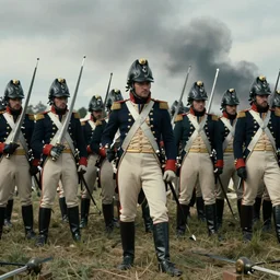 napoleon's eylau battle, directed by michael bay, wide shot, cinematic, 2 4 mm, 4 k, intricate, award winning shot