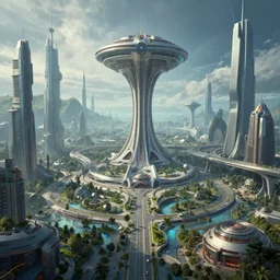 a futuristic civilisation by craig mullins