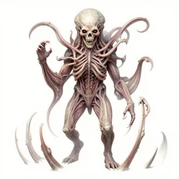 anatomical diagram of a lovecraftian horror