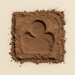 dirt in the shape of a square