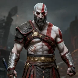 geert wilders as kratos from god of war, 8 k, hdr, great light, gustave courbet, annie leibowitz