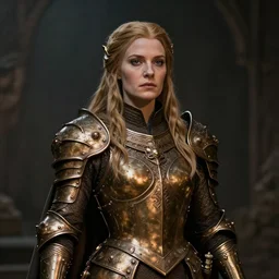 Portrait | Dwarven queen | bronze dwarven breastplate | dramatic light | high detail | photorealistic | cinematic lighting | artstation | lord of the rings | dungeons and dragons | style by greg rutkowski, wayne reynolds, jeff easley
