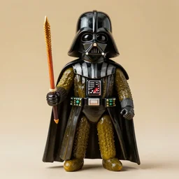 darth vader sculpture made from pickles