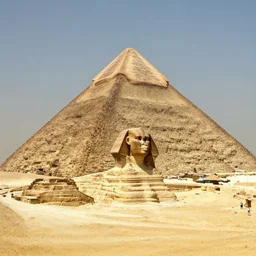 historical photo of the great pyramid built by aliens
