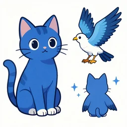 🟦 blue 🐱 & 🦇 - n 4