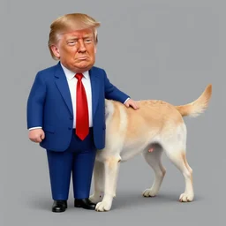 a mix between donald trump and a labrador