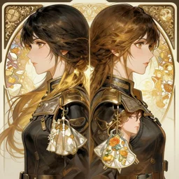 symmetry!!!!!! beautiful anime girl soldier close portrait, sci - fi, highly detailed, intricate, elegant, anime, dynamic lighting, concept art, digital art, digital painting, artstation, wlop, smooth, sharp focus, fair skin, illustration, art by artgerm, greg rutkowski, alphonse mucha