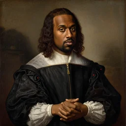 kanye west as leonardo da vinci, renaissance painting