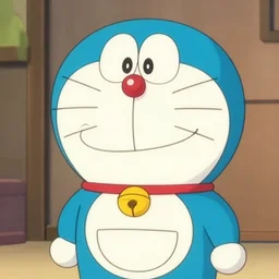 portrait of doraemon, glowing, cute, well - behaved, natural lighting, 8 k octane rendering - s 1 2 7 3 4 6 7 5 7 8