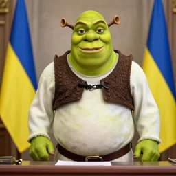 shrek as president of ukraine