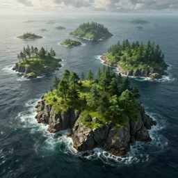 treeless green rocky islands surrounded by rough seas, game of thrones, volumetric lighting, fantasy artwork, very beautiful scenery, very realistic painting effect, hd, hdr, cinematic 4 k wallpaper, 8 k, ultra detailed, high resolution, artstation
