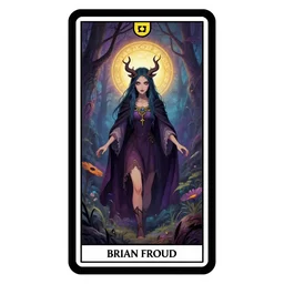 gothic fairy dark fantasy tarot card, perfect symmetry, colorful, dreamlike, brian froud, 8 k, trending on artstation