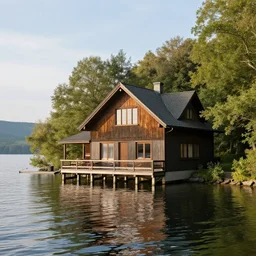 beautiful house on the lake