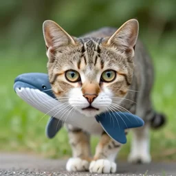 a feline whale - cat - hybrid, animal photography, wildlife photo