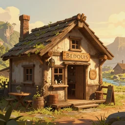 tavern, hyperdetailed, artstation, cgsociety, golden hour 8 k