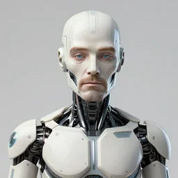 Walter White as a cyborg, art deco design, by Mandy Jurgens and Warhol, Ernst Haeckel, James Jean, artstation, concept art