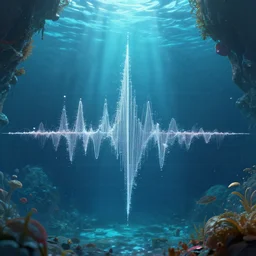 sinus graph, aquatic, unreal engine, octane render, fantasy, digital art