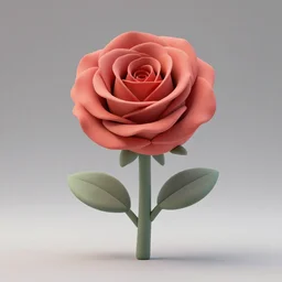 rose, cinema 4 d, octane render, clay render