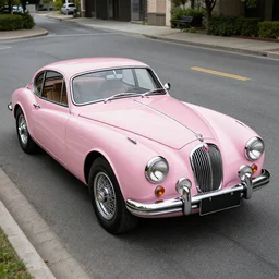 pink jaguar 1 9 6 6