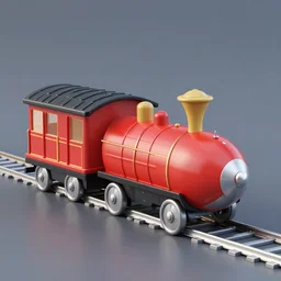 fisher price miniature bullet train, octane render subsurface scattering, award winning, vray studio portrait, photo by