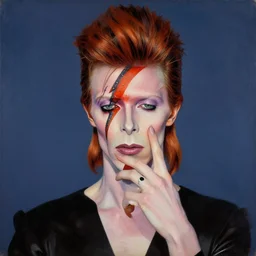 surreal surrealism surrealist painting of david bowie, detailed