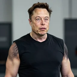 muscular elon musk, highly detailed, high quality, hd, 4 k, 8 k, canon 3 0 0 mm, professional photographer, 4 0 mp, lifelike, top - rated, award winning, realistic, sharp, no blur, edited, corrected, trending